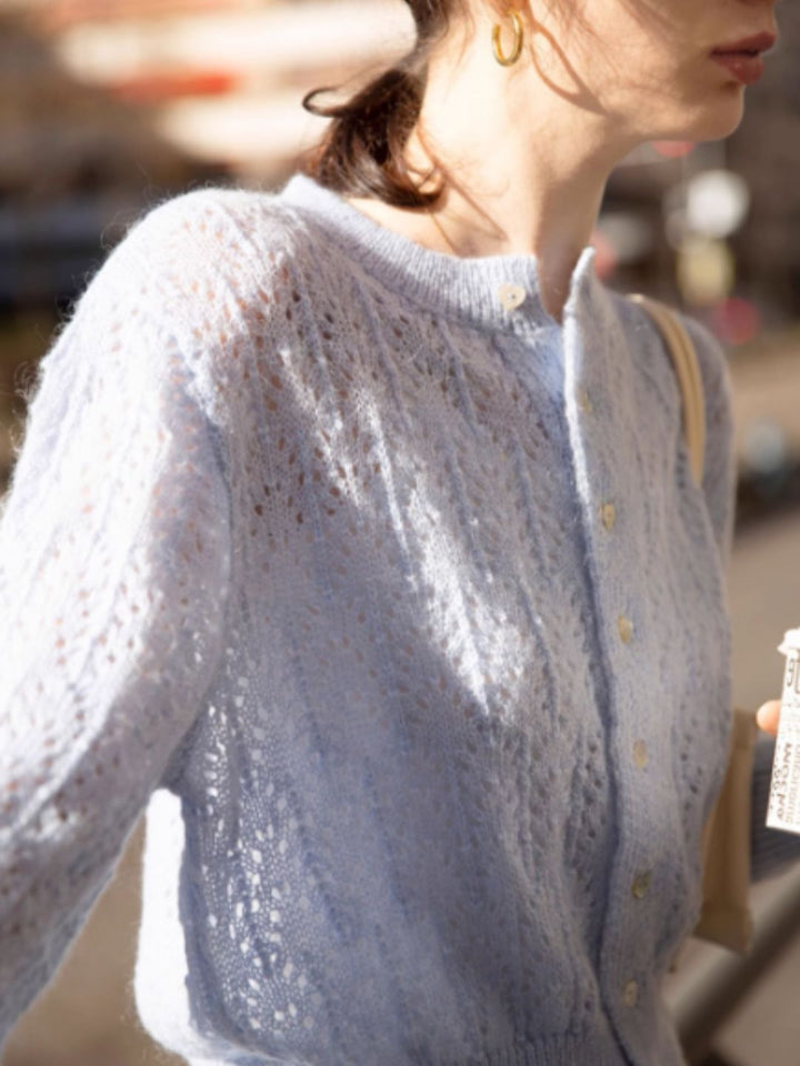 French Retro Hollow Sweater