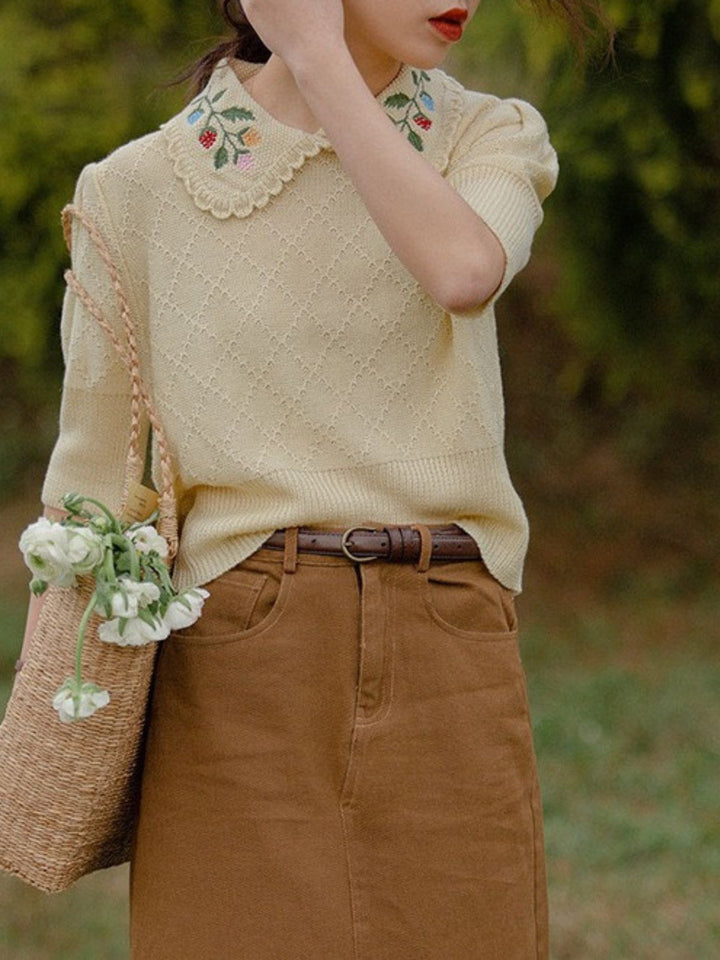 Embroidered Shirt - Half Sleeve