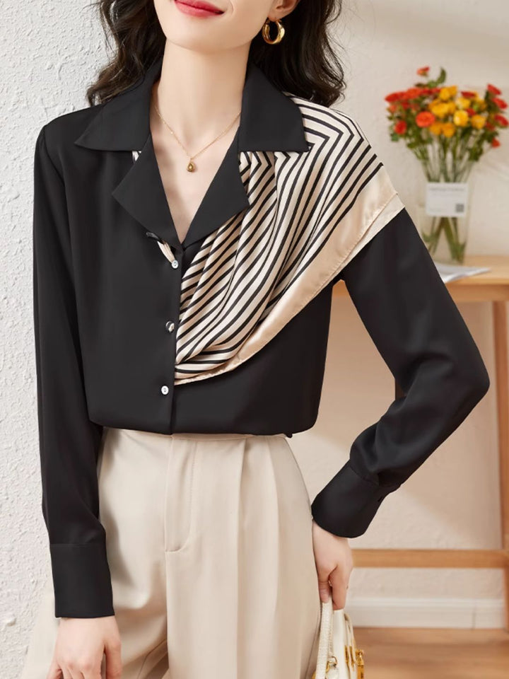 Fashion Long Sleeve Shirt - Black