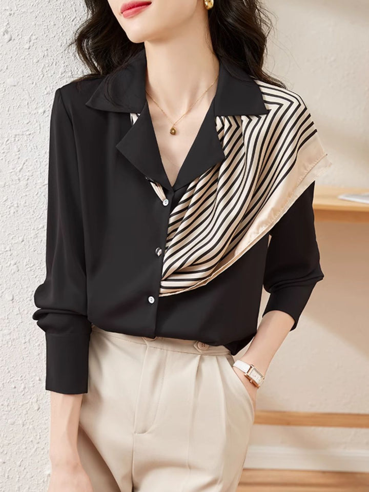 Fashion Long Sleeve Shirt - Black
