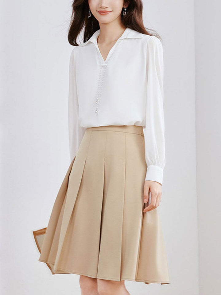 Elegant V-Neck Satin TOP
