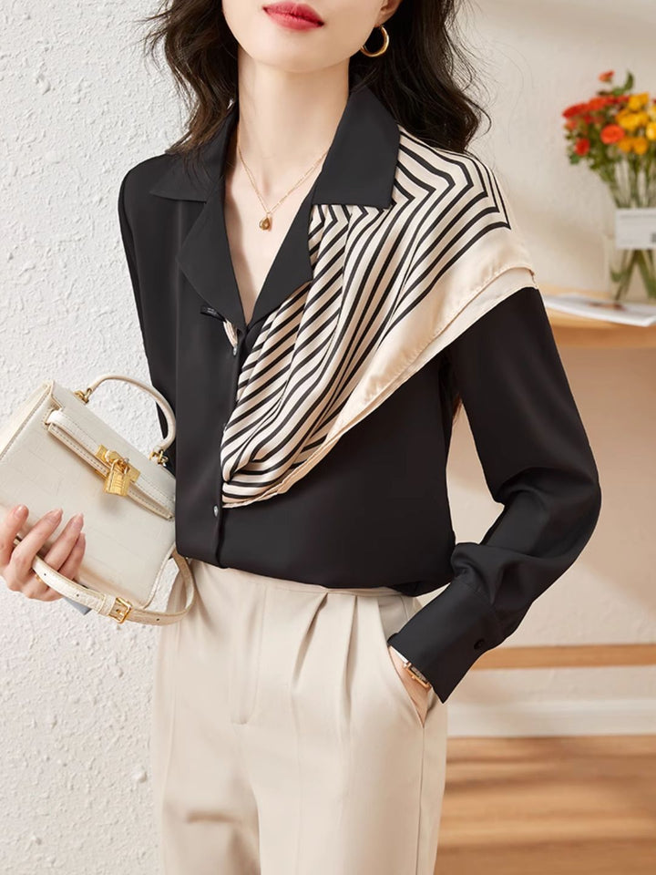 Fashion Long Sleeve Shirt - Black